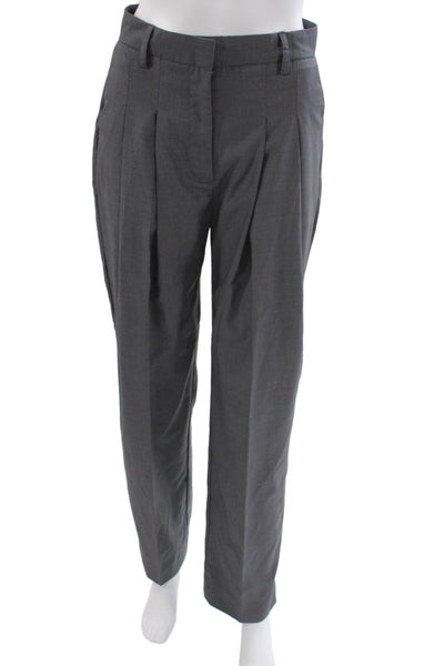 Walter Baker Womens Dress Pants Gray Button Closure Size 2