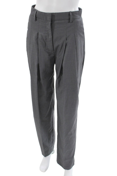 Walter Baker Womens Dress Pants Gray Button Closure Size 2