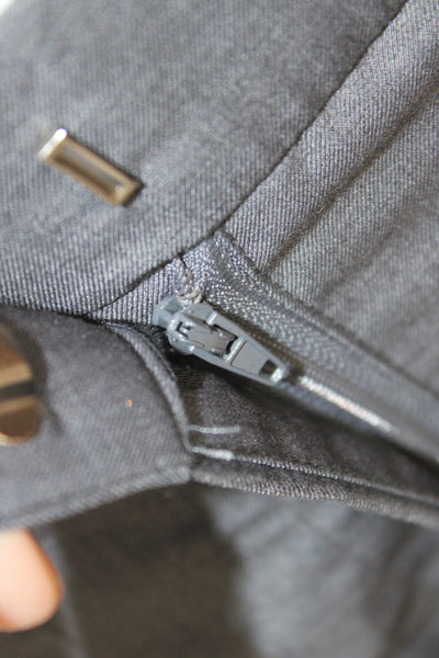 Walter Baker Womens Dress Pants Gray Button Closure Size 2