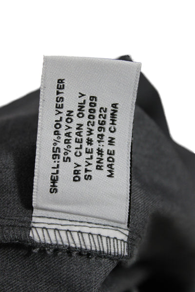 Walter Baker Womens Dress Pants Gray Button Closure Size 2