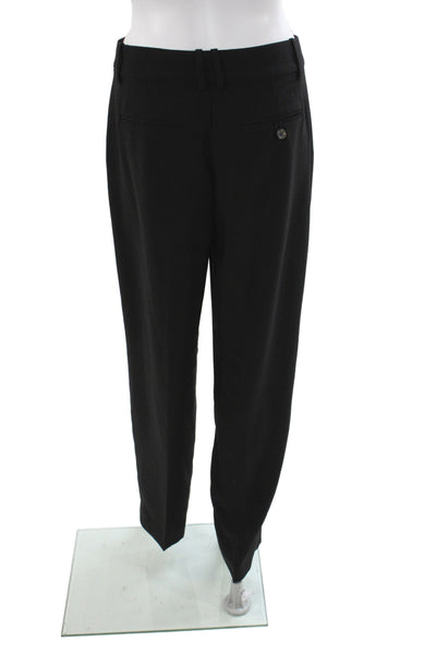 J Crew Womens Dress Pants Black Button Polyester Solid Fall Size 4