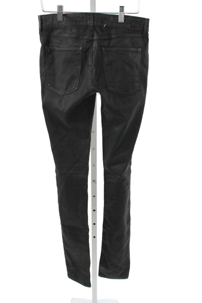 Habitual Women Black Cotton Skinny Jeans Mid Rise Inseam 32in Size 26