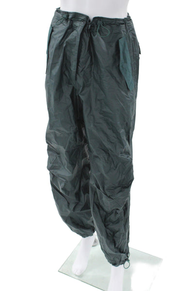 Kith Mens Jogger Pants Green 70% Cotton Drawstring Size 25