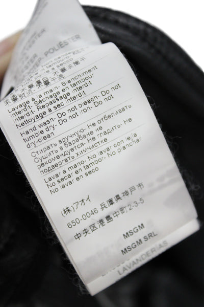 MSGM Women Cargo Pants Black Size 36