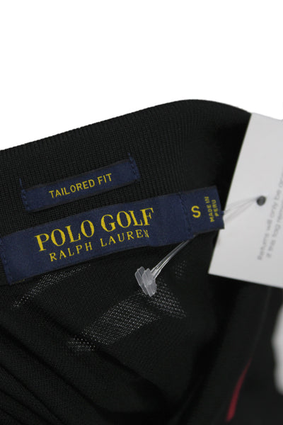 Polo Golf Ralph Lauren Women Black Collared Long Sleeve Jersey Polo Size S