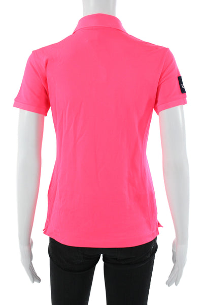 Polo Ralph Lauren Womens Basic Collared Short Sleeve Polo Pink Size S
