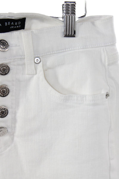 Veronica Beard Womens Skinny Jeans White Size 4