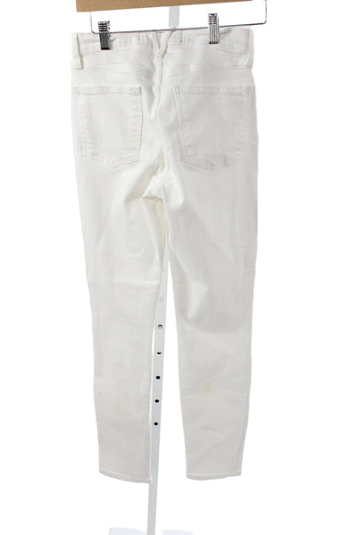 Veronica Beard Womens Skinny Jeans White Size 4