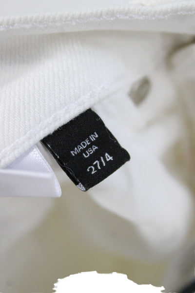 Veronica Beard Womens Skinny Jeans White Size 4