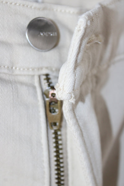 Joes Women Chino Pants Beige High Rise 32 Inseam 90% Cotton Size 28