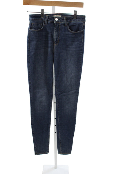 L'Agence Womens Skinny High Rise Blue Jeans Size 27