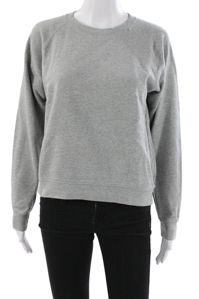 Everlane Womens Petite Pullover Sweatshirt Gray Size S