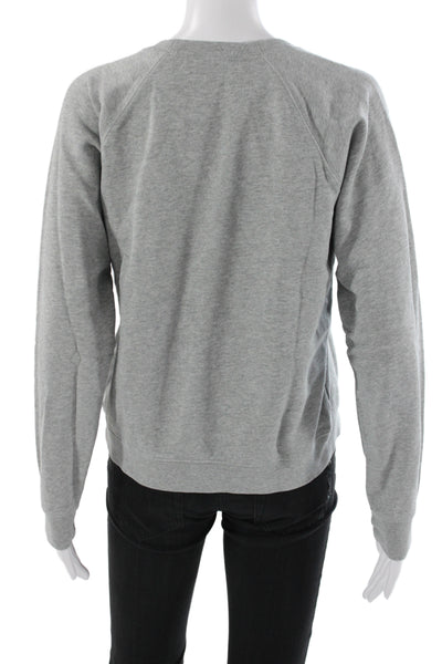 Everlane Womens Petite Pullover Sweatshirt Gray Size S