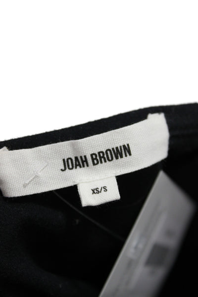 Joah Brown Women Cropped Black Sweetheart Neckline Sleeveless Tank Size XS