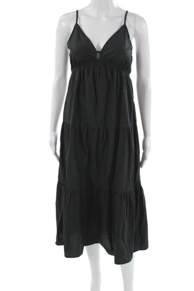 Rails Womens Sleeveless V-Neck Black Maxi Dress Size XS