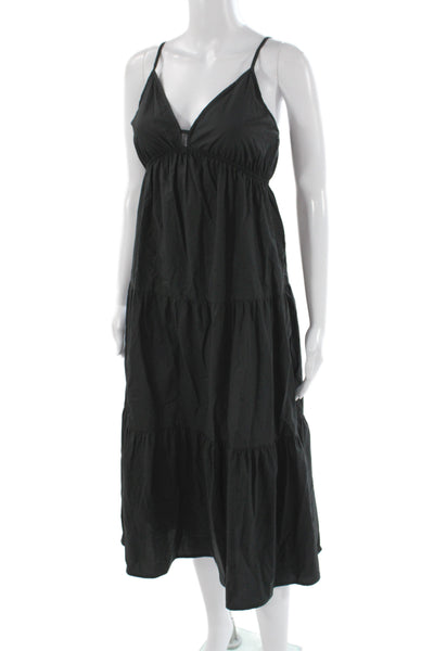 Rails Womens Sleeveless V-Neck Black Maxi Dress Size XS