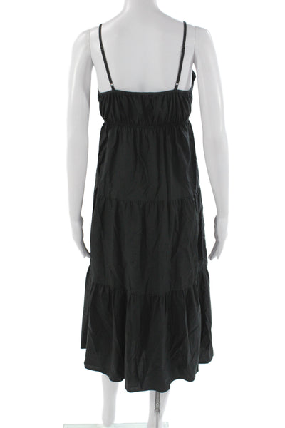 Rails Womens Sleeveless V-Neck Black Maxi Dress Size XS