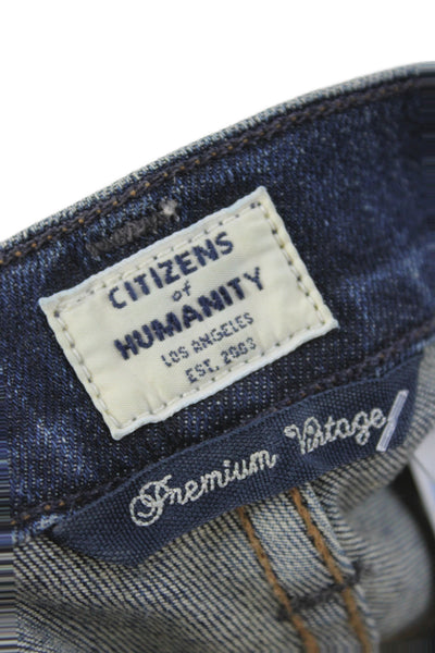 Citizens of Humanity Mens Straight Blue Jeans Size 25