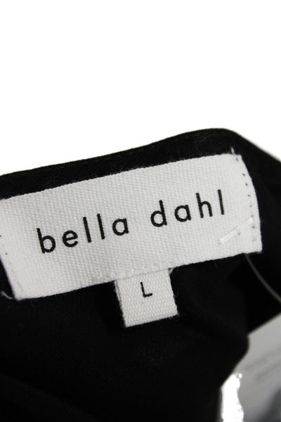 Bella Dahl Women V-Neck Camisole Black 55% Cupro Size L