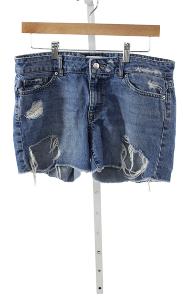 DL1961 Women Boyfriend Blue Cotton Shorts Size 27