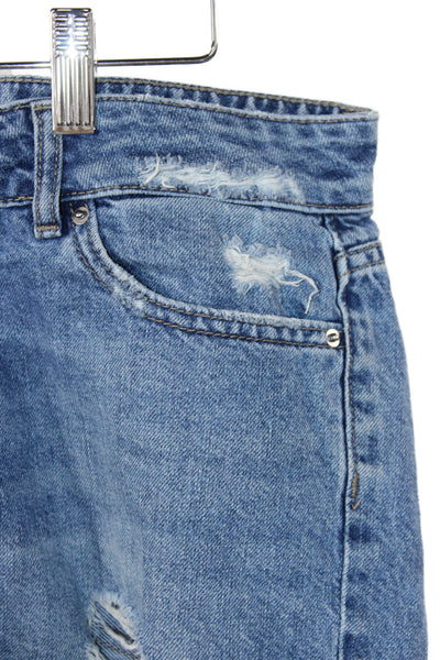 DL1961 Women Boyfriend Blue Cotton Shorts Size 27
