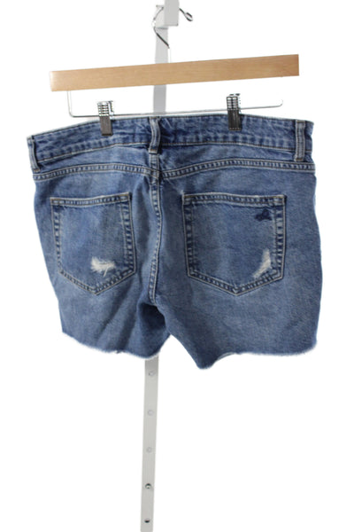 DL1961 Women Boyfriend Blue Cotton Shorts Size 27