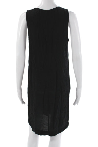 Madewell Women Tank Dress Black V-Neck Sleeveless Mini Size XS