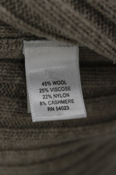 Banana Republic Women Cardigan V-Neck Long Sleeve Beige Wool Blend Size XS