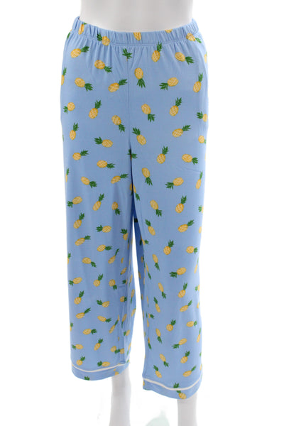 Kate Spade Women's Short Sleeves Two Piece Fruit Print Pajama Set Size 1X