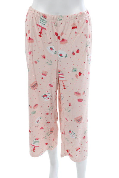 Kate Spade Women's Long Sleeves Two Piece Pajama Set Floral Size XL