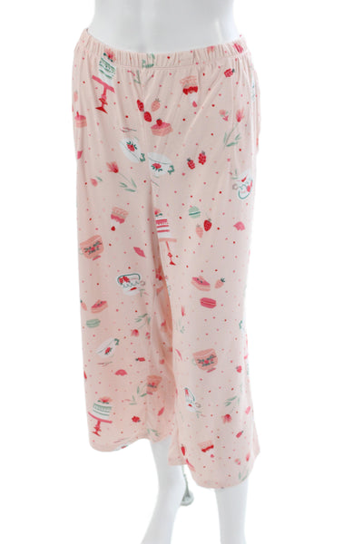 Kate Spade Women's Long Sleeves Two Piece Pajama Set Floral Size XL
