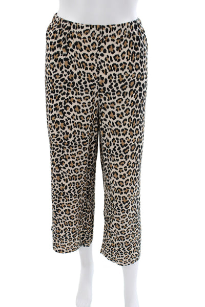 Kate Spade Women's Two Piece Short Sleeves Animal Print Pajama Set Size L