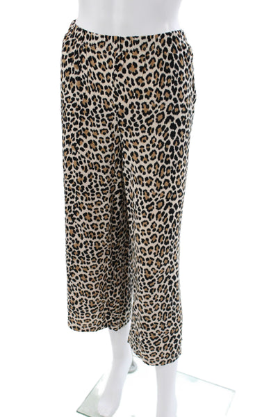 Kate Spade Women's Two Piece Short Sleeves Animal Print Pajama Set Size L