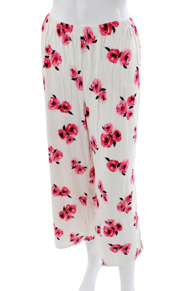 Kate Spade Women's Button Down Floral Two Piece Pajama Set Size XL