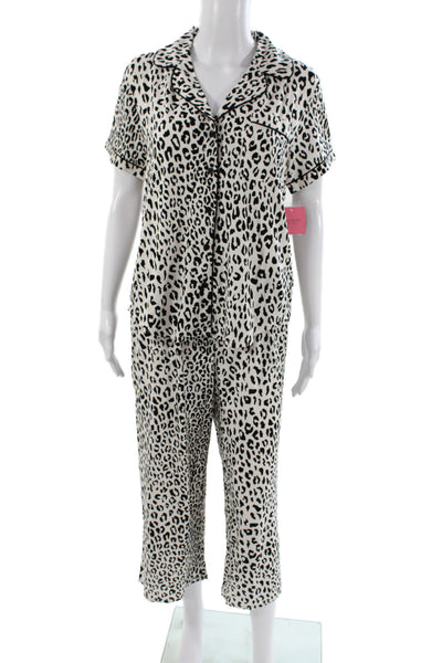 Kate Spade Women's Two Piece Animal Print Pajama Set Size M