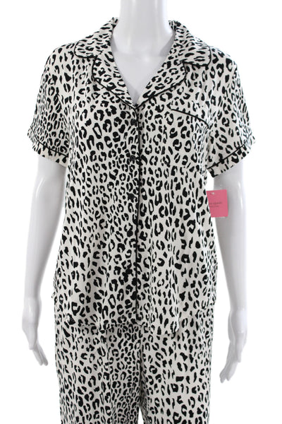 Kate Spade Women's Two Piece Animal Print Pajama Set Size M