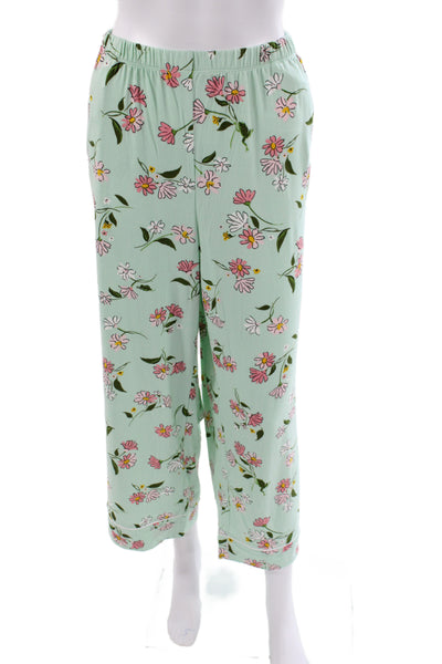 Kate Spade Women's Short Sleeves Two Piece Floral Pajama Set Size 1X