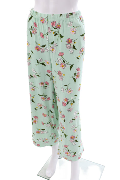 Kate Spade Women's Short Sleeves Two Piece Floral Pajama Set Size 1X