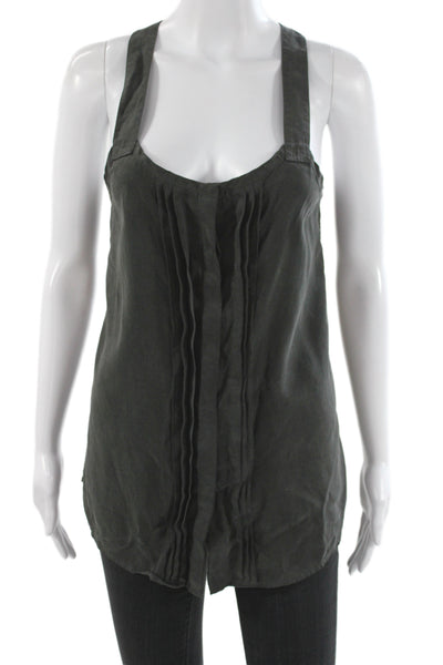 Rag & Bone Womens Black Camisole Scoop Neck 100% Lyocell Size S