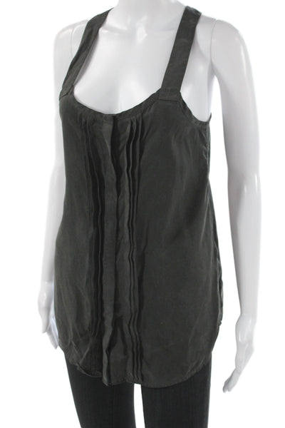 Rag & Bone Womens Black Camisole Scoop Neck 100% Lyocell Size S