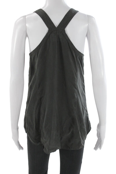 Rag & Bone Womens Black Camisole Scoop Neck 100% Lyocell Size S