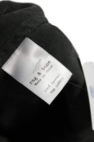 Rag & Bone Womens Black Camisole Scoop Neck 100% Lyocell Size S