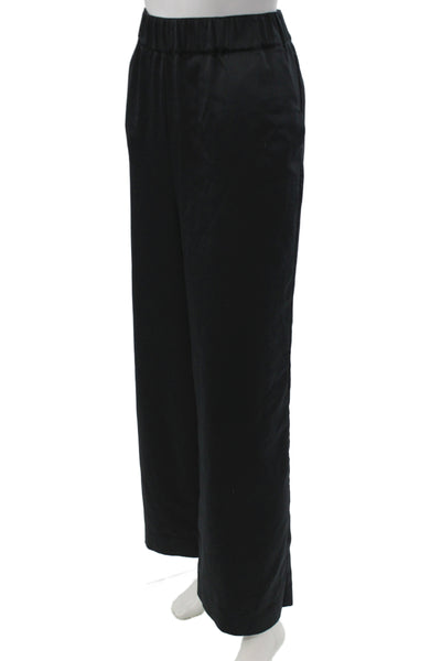 Carbon 38 Womens Black Dress Pants 100% Polyester Pull On Size M