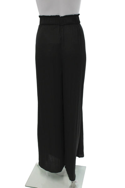 Zara Womens Black Paperbag Pants Size M