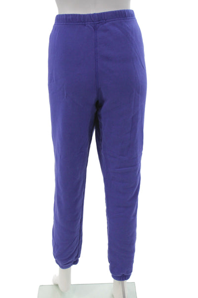 Spiritual Gangster Women Jogger Pants Purple Cotton Athleisure Size M