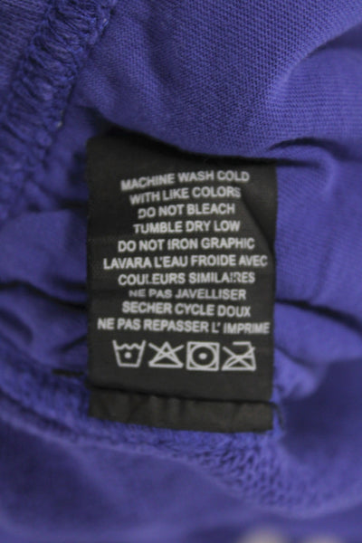 Spiritual Gangster Women Jogger Pants Purple Cotton Athleisure Size M