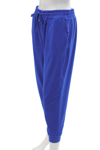 Quince Women Blue Jogger Pants Drawstring 88% Recycled Poly Size M