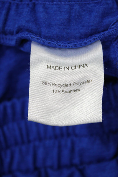 Quince Women Blue Jogger Pants Drawstring 88% Recycled Poly Size M