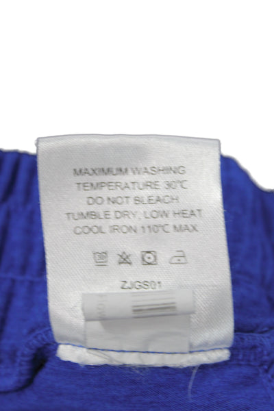 Quince Women Blue Jogger Pants Drawstring 88% Recycled Poly Size M