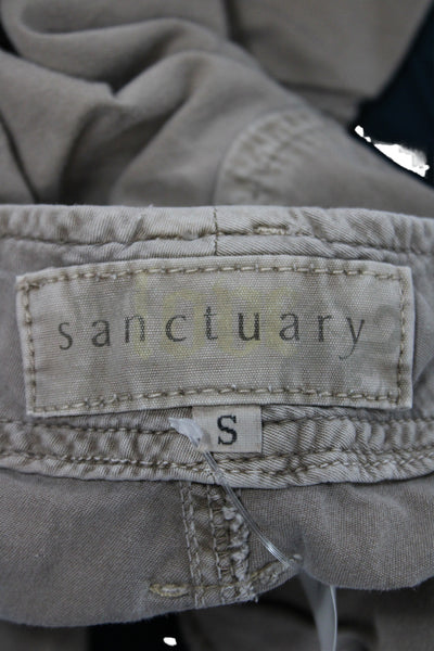 Sanctuary Womens Brown Cargo Capri Pants Size S